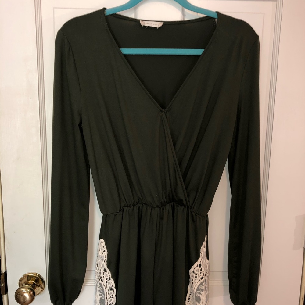 Dark green romper